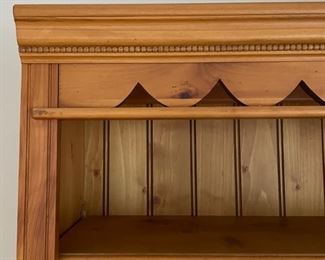 Two piece Lexington desk with bookshelf. Measures 44 W x 20" D x 78" H. Photo 2 of 3.