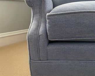 Charles Stewart & Company club chair & ottoman. Chair measures 32" W x 34" D. Photo 3 of 6.