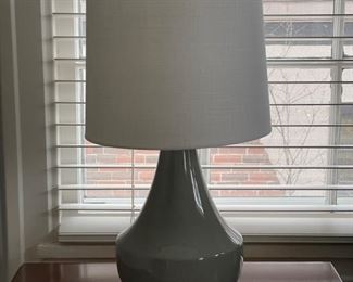 Ceramic bedside table lamp.