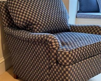 Charles Stewart Company club chair. Measures 32" W x 36" D. Photo 1 of 4.