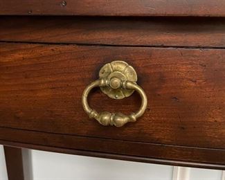 Console with decorative drawers. Measures 40" x 12" x 30" H. Photo 2 of 2.