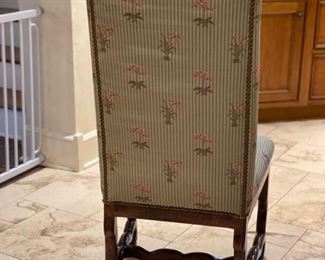 Set of 8 Minton Spidell upholstered dining chairs. Each measures 20" W with 19" seat height. Photo 5 of 6.