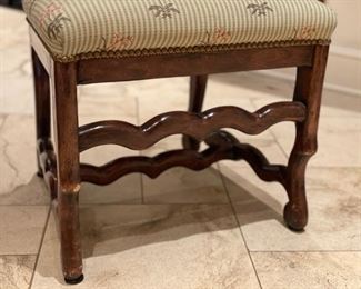 Set of 8 Minton Spidell upholstered dining chairs. Each measures 20" W with 19" seat height. Photo 6 of 6.