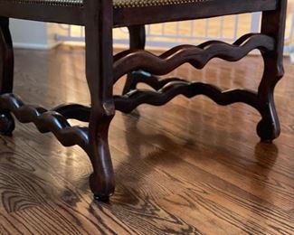 Set of 8 Minton Spidell upholstered dining chairs. Each measures 20" W with 19" seat height. Photo 3 of 6.