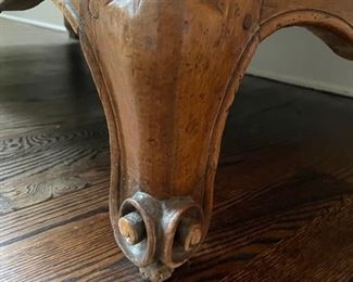 Antique French provincial wall cabinet with metal hardware. Measures 52" W x 26" D x 100"H. Photo 6 of 6.