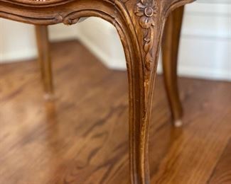 Minton-Spidell Louis XV-Style upholstered arm chair - 2 available. Photo 2 of 4.