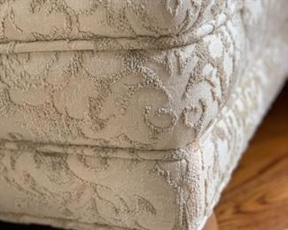 Floral upholstered love seat. Measures 70" W x 36" D. Photo 2 of 2.