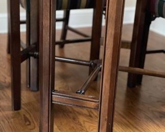 Vintage Chinese chippendale-style glass top pedestal table. Measures 48" x 48." Beautiful as is but paint for an updated vibe. Photo 3 of 3.