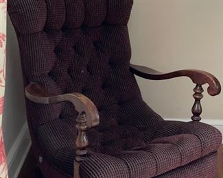 Upholstered chair. Photo 1 of 3.