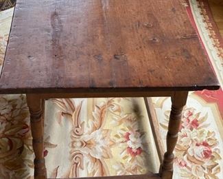 Antique English pub table with drawer. Measures 35.5" W x 23" D x 24.5" H. Photo 2 of 4.