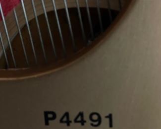 1985 Steinway & Sons Model B Baby Grand Piano in Maple Finish. Serial #492943. Photo 6 of 9.