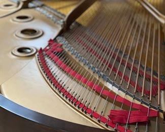 1985 Steinway & Sons Model B Baby Grand Piano in Maple Finish. Serial #492943. Photo 5 of 9.