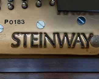 1985 Steinway & Sons Model B Baby Grand Piano in Maple Finish. Serial #492943. Photo 4 of 9.