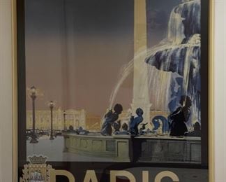 Vintage Paris Poster.