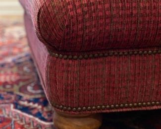 Upholstered ottoman. Measures 42" x 42" x 16" H. Photo 2 of 2.