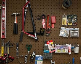 Sample of small tools and hardware accessories.
