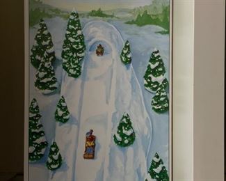 Village Animated Sledding Hill.