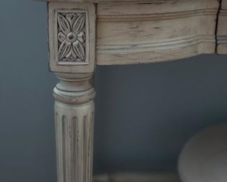 Gustavian-style dressing table with mirror and stool - 2 sets available. Photo 2 of 4.