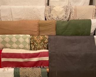 Sample of table linens.