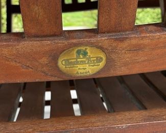 Barlow Tyrie Ascot collection teak dining table & 10 chair set. Photo 2 of 2.