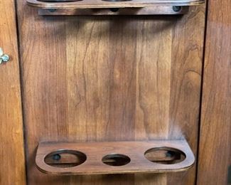 Virginia Galleries cherry flip-top server / bar cabinet. Measures 50" W x 19" D x 34.5" H. Photo 3 of 4.