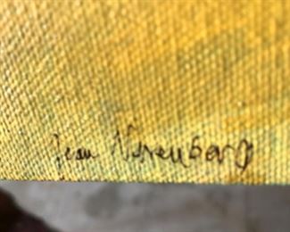 Original Arizona Landscape. Acrylic on Canvas by Jean Nerenberg. Measures approximately 36” W x 20” H. Photo 2 of 2.