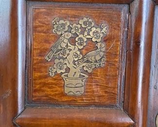 Vintage Korean Tansu, Two-Pieces with Footed Base with Doors & Drawers. Measures 37" W x 17" D x 67" H. Photo 4 of 4.