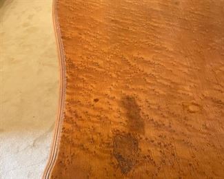 Antique Birdseye Maple Hepplewhite Style Vintage Bureau . Measures 50" x 25" x 34". Photo 4 of 4.