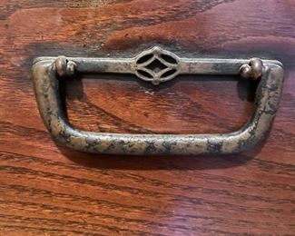 18th Century Elmwood Korean Tansu with Original Hardware and Bale Handles. Photo 3 of 6.