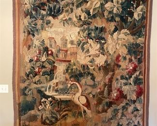 18th Century Aubusson, France Tapestry. Measures 68" x 74". Photo 1 of 6.