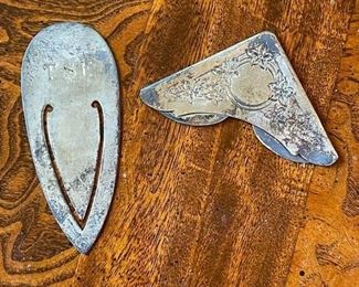 Sterling Silver Bookmarks.