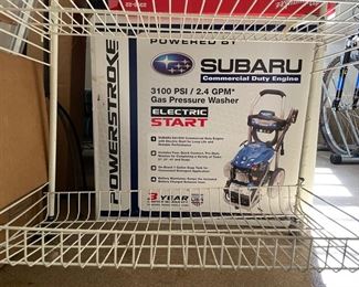 Powerstroke Subaru Commercial Duty Engine. 3100PSI Gas Pressure Washer with Electric Start.