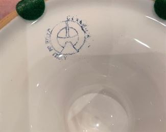 Hand-painted Italian Ceramic Tureen & Ladle. Photo 2 of 2.