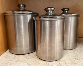 Stainless Steel Canister Set.