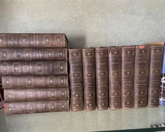 18 Leather Bound Balzac Books. Photo 1 of 2.