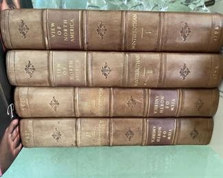 Sample of Leather Bound Books.