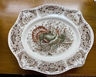 Johnson Brothers Woodland Turkey Platter. Photo 1 of 2.