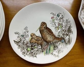 Johnson Brothers Game Birds - Woodcock Ironstone. Set of 6 Dinner Plates. Photo 1 of 2.