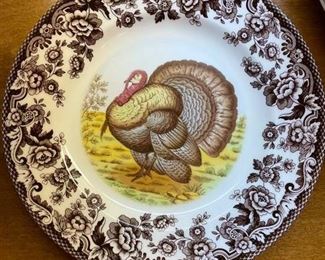 Spode Turkey Dinner Plates. Photo 1 of 3.