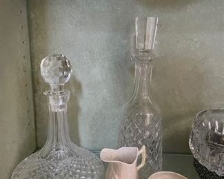 Sample of Crystal Decanters.