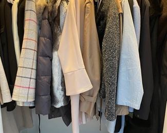 Sample of Size M & L Women's Designer Coats.