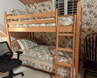 Bunk beds can be used stacked or separately