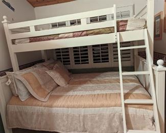 Bunk beds can be used stacked or separately