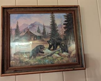 Bears at Play Framed Photo