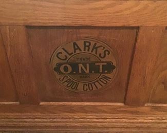 Antique Clark’s Spool Cabinet