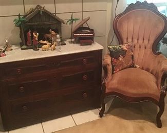 2 Matching Antique Chairs