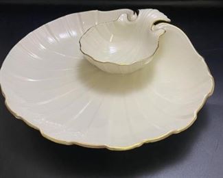 Lenox Shell Dip and chip dish