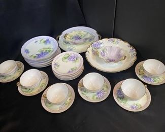 Purple Bavarian dishes