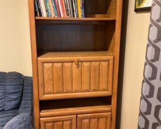 Book Case with 3 Shelves and 2 Enclosed Storage Areas