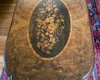 Fantastic Inlaid Carved Antique Table. Incredible quality